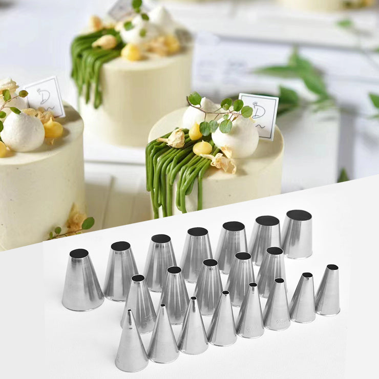 Korea Round Piping Tips Cake Decorating Nozzle Icing Tube – kowanii