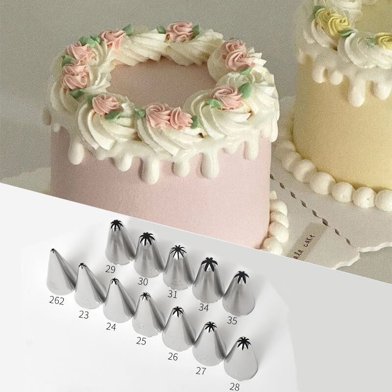 Korea Icing Piping Tip Star Decorating Nozzle #23 #24 #25 #26 #27