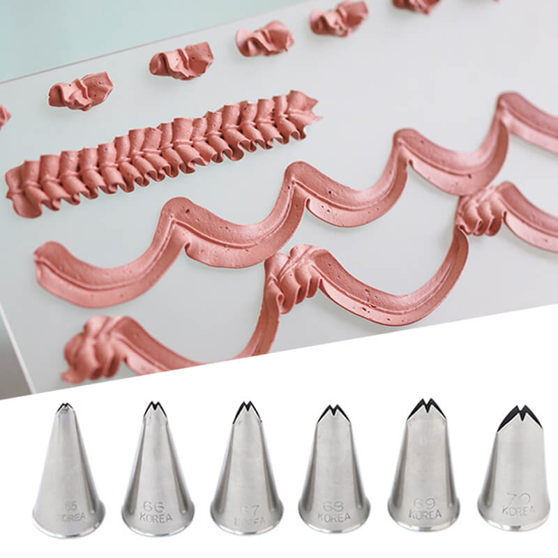 Korea Leaves Icing Piping Tips Cake Decorating Nozzle #65 #66 #67