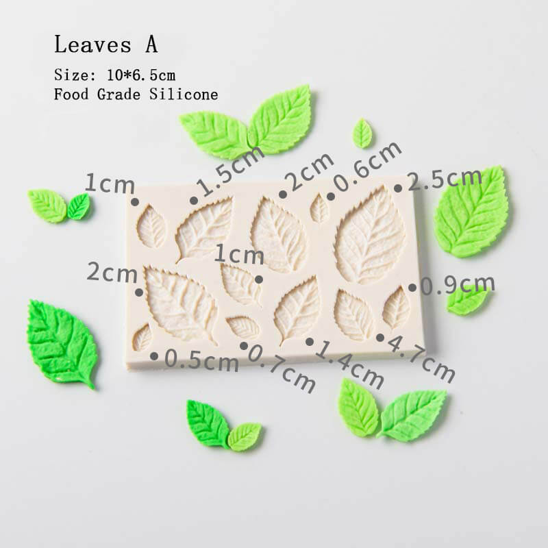 kowanii Fondant Silicone Mold Flower Leaves