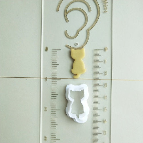 kowanii Cat Cookie Mold Fondant Biscuit Cutter Stamp
