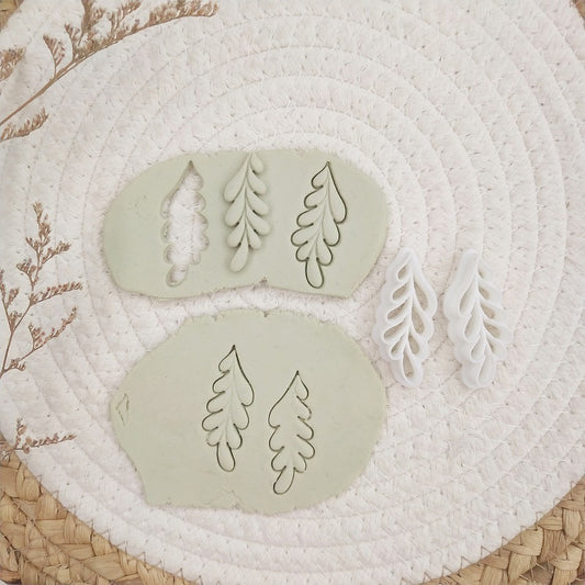 kowanii Leave Cookie Mold Fondant Biscuit Cutter Stamp