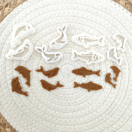 kowanii Fish Cookie Mold Fondant Biscuit Cutter Stamp