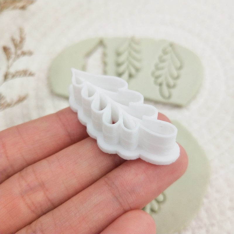 kowanii Leave Cookie Mold Fondant Biscuit Cutter Stamp