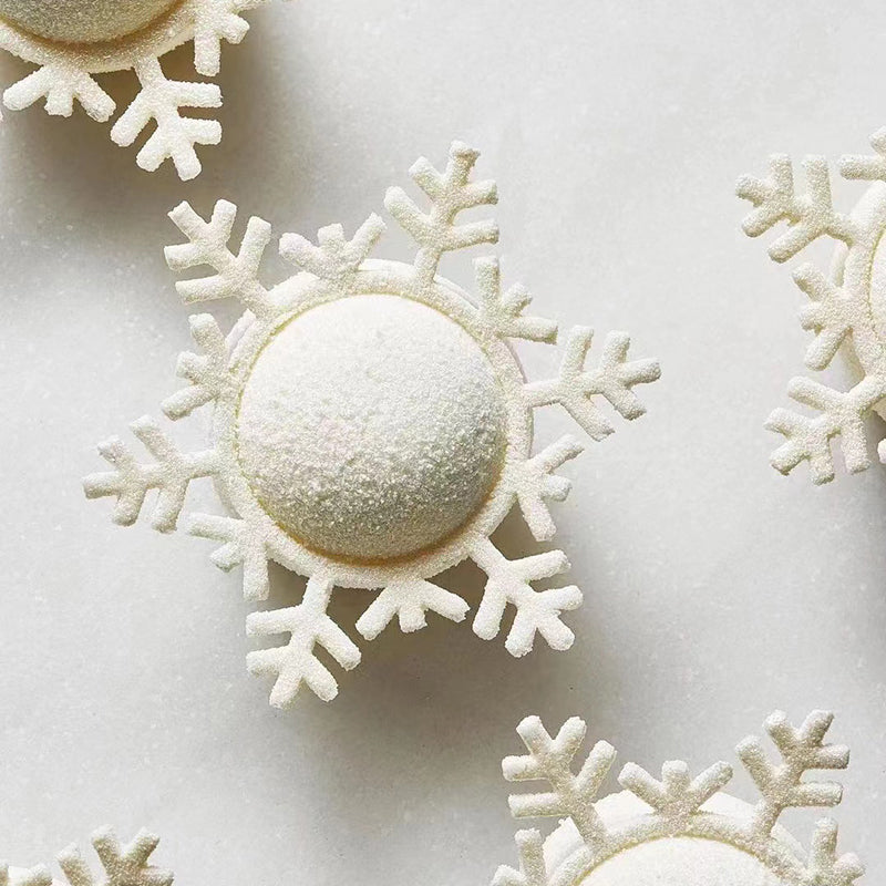 Christmas Snowflake Fondant Lace Mat Silicone Mold