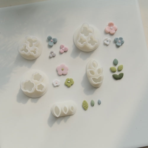kowanii Flower and Leaves Cookie Mold Fondant Biscuit Cutter
