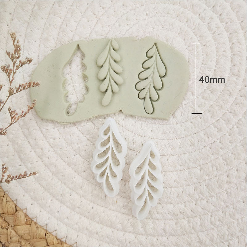 kowanii Leave Cookie Mold Fondant Biscuit Cutter Stamp