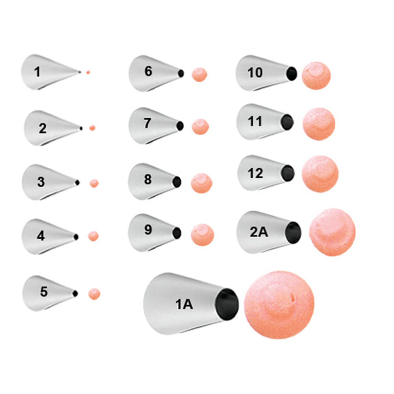 kowanii Round Piping Tip #1 #2 #3 #4 #5 #6 #7 #8 #9 #10 #11 #12 #1A #2