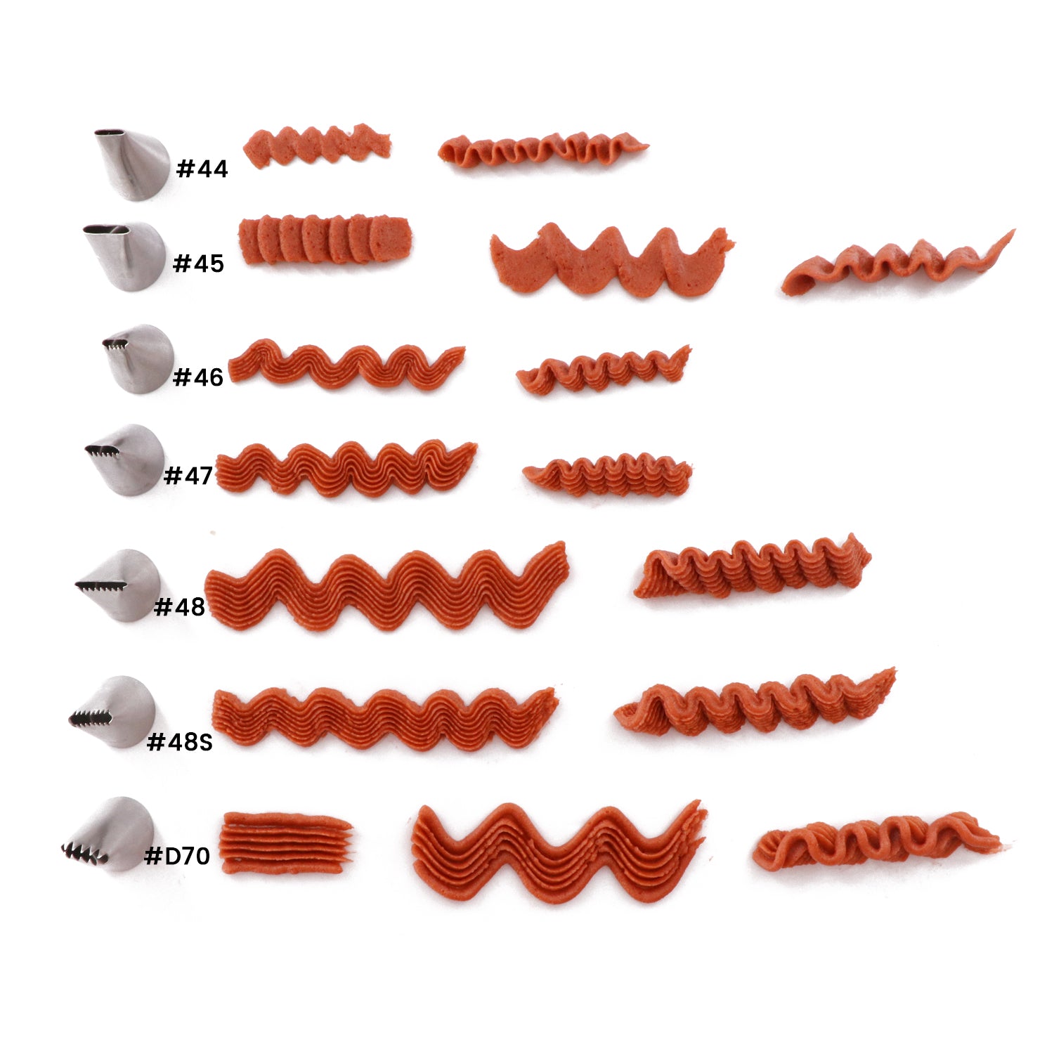 Basketweave Piping Tip 48 ATECO S/S #48 Basketweave Piping Tip