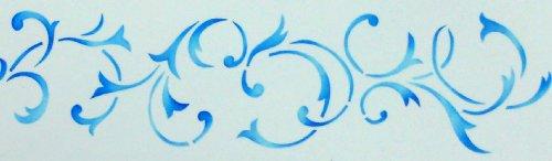 kowanii French Swirl Cake Stencil Side Cookie Stencils