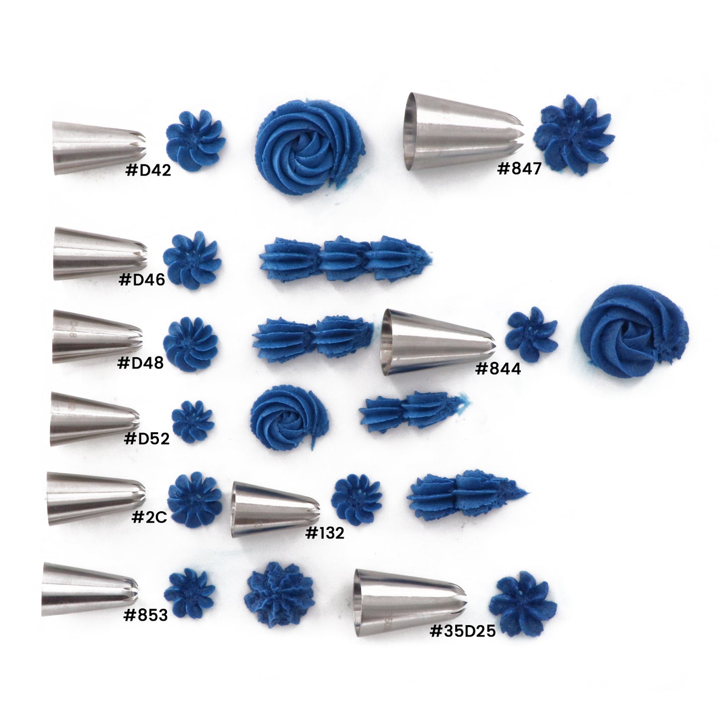 kowanii Наконечник для труб с закрытой звездой Форсунка для торта № 2C № 32 № 844 № 847 № 853