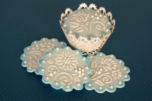 kowanii Набор трафаретов Crewel Flowers Трафареты для печенья, 6 шт.