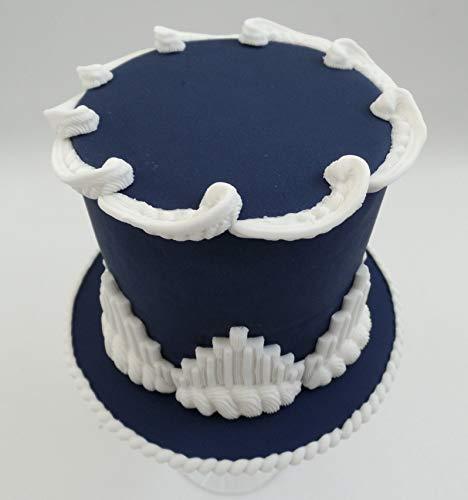 kowanii Serrated V's Royal Icing Silikonform, Ceri Griffiths Creative Cake System zum Dekorieren, Zuckerpaste, Fondants und Süßigkeiten, lebensmittelechte Silikon-Fondantformen