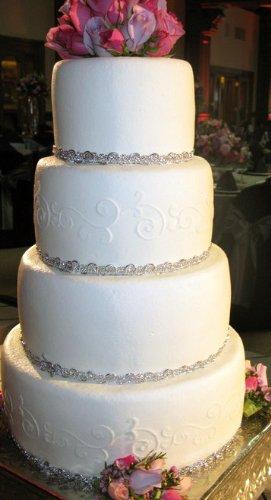 kowanii Small Leafy Scroll Side Cake Stencil Cookie Stencil