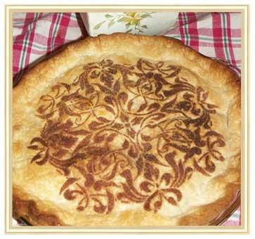 kowanii French Medallion Cake Stencil Top (8")