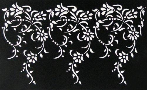 kowanii Large Vintage Lace Cake Stencil Side Cookie Stencil