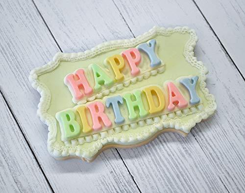 kowanii Happy Birthday Stars Banner Силиконовая форма для украшения тортов, кексов, сахарных изделий, конфет и глины, безопасных для пищевых продуктов силиконовых форм для помадки