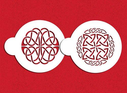 kowanii Celtic Medallions Cookie Stencil Set Fondant Tools