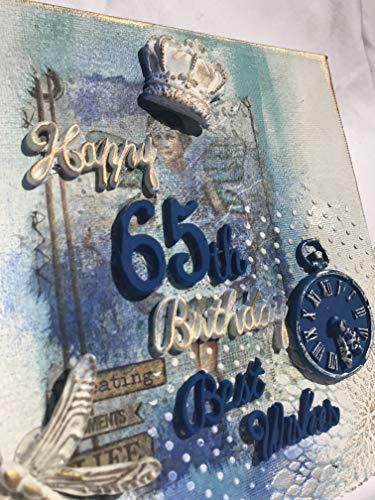 kowanii Word Perfect Birthday Set Silicone Mold for Cake Decorating, Cupcakes, Sugarcraft, Candies, Clay, Crafts and Card Making, Food Safe Silicone Fondant Molds