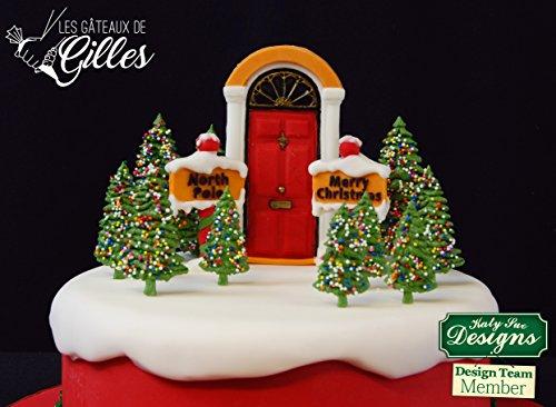 kowanii Tannenbaum-Silhouetten-Form zum Dekorieren von Kuchen, Cupcakes, Zuckerarbeiten, Süßigkeiten, Ton, Basteln und Kartenherstellung, lebensmittelechte Silikon-Fondantformen