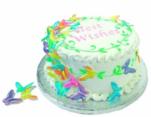 kowanii Leaf Circle Cake Stencil Set Cookie Stencil, 2 Pack