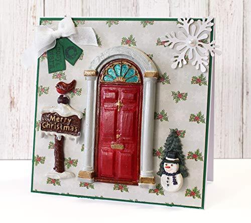 kowanii Classic Door Silicone Mold for Cake Decorating, Cupcakes, Sugarcraft, Candies and Clay, Food Safe Silicone Fondant Molds