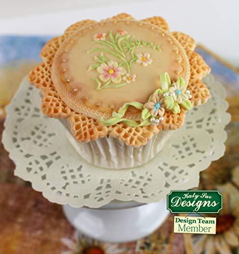 kowanii Victorian Garden (Version 2) Silikonform zum Dekorieren von Kuchen, Cupcakes, Sugarcraft und Süßigkeiten, lebensmittelechte Silikonformen für Fondant