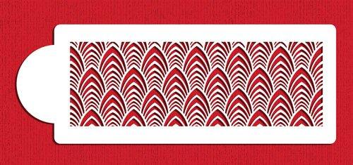 kowanii Martha Stewart Wedding Art Deco Cake Stencil Side Cookie Stencil