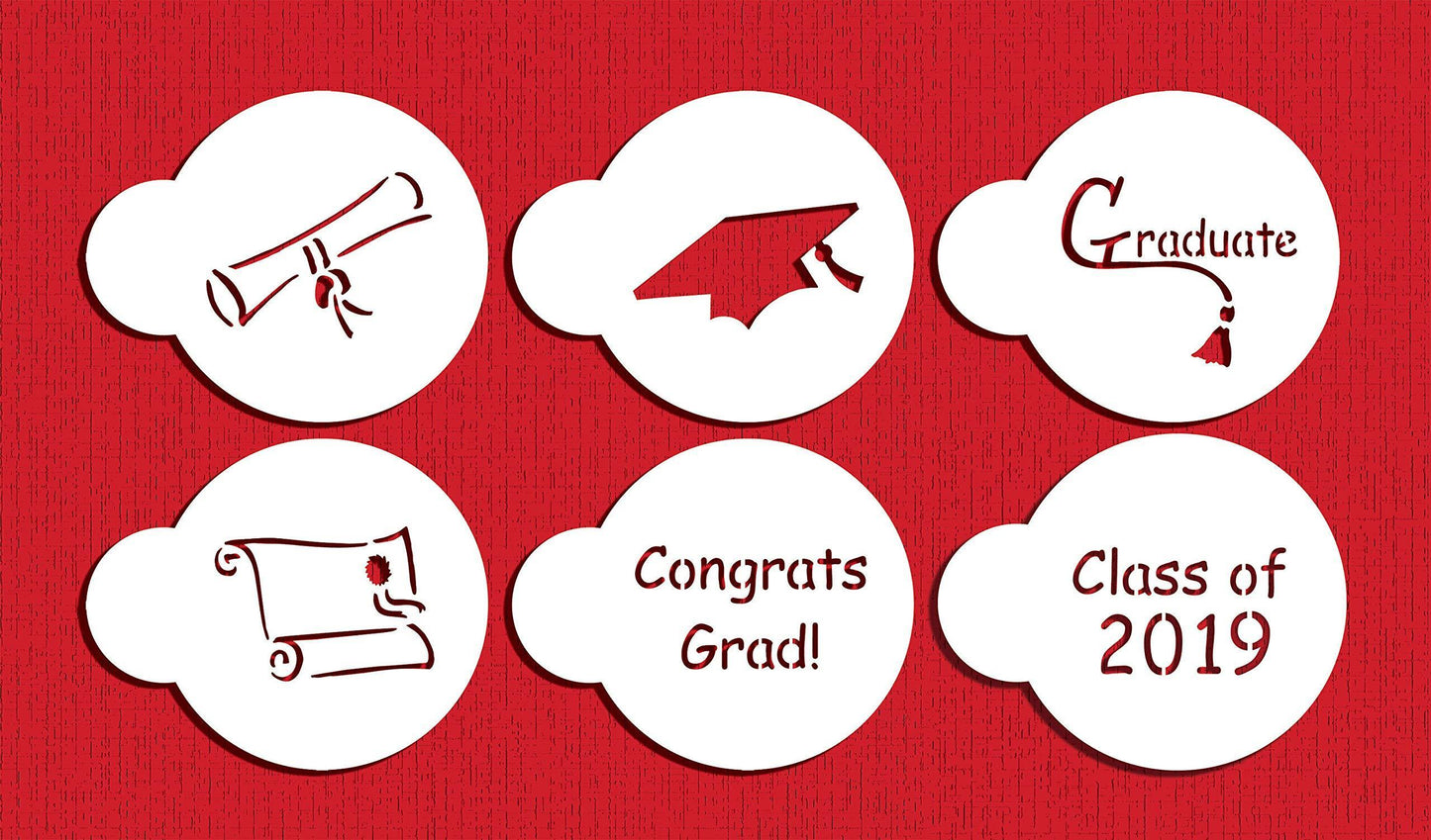 kowanii 2019 Graduate Cookie Stencil Набор инструментов для помадки