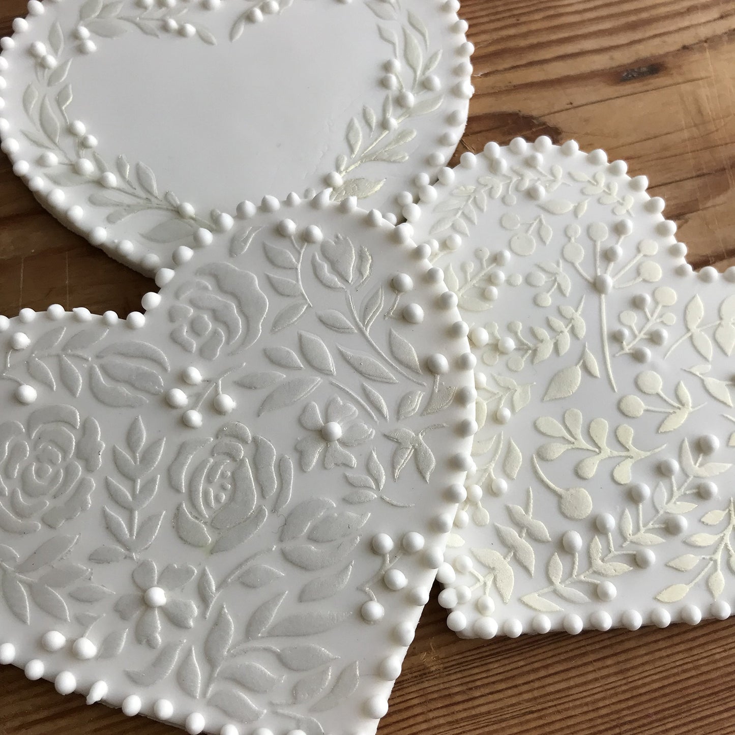 kowanii Keksschablonen-Set mit Vintage-Herzen, 3er-Pack