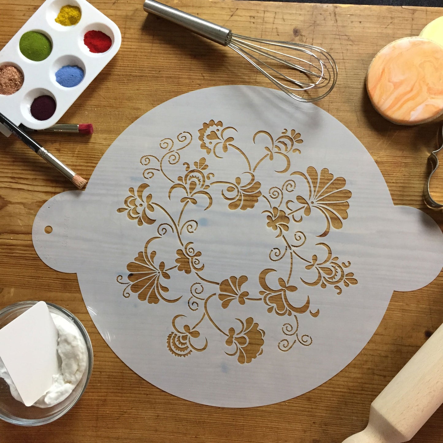 kowanii Трафарет для торта с кольцами Crewel