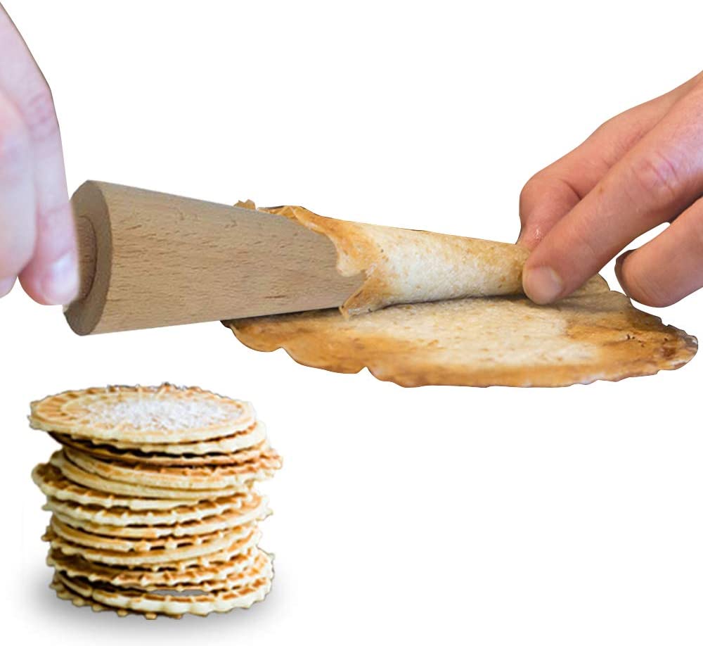 Ice Cream Cone Mold Pizzelle Roller Krumkake Cone Beechwood