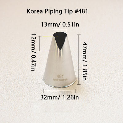 Korea Cake Decorating Tip Icing Piping Nozzle #480 #481 #580 #581