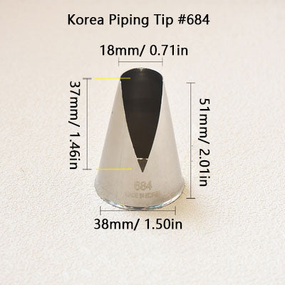 Korea Cake Decorating Tip Icing Piping Nozzle #480 #481 #580 #581