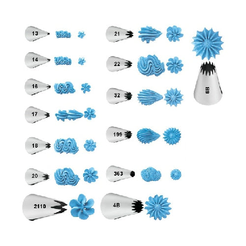 Names Of Piping Tips 6pcs Stainless Steel Piping Tips Set Medium