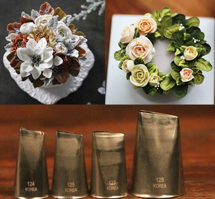 Korea Rose Tip Petal Cake Deocrating Tip #124 #125 #126 #127 #128