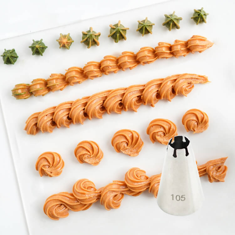 kowanii Cake Decorating Tips Icing  Piping Nozzle #105