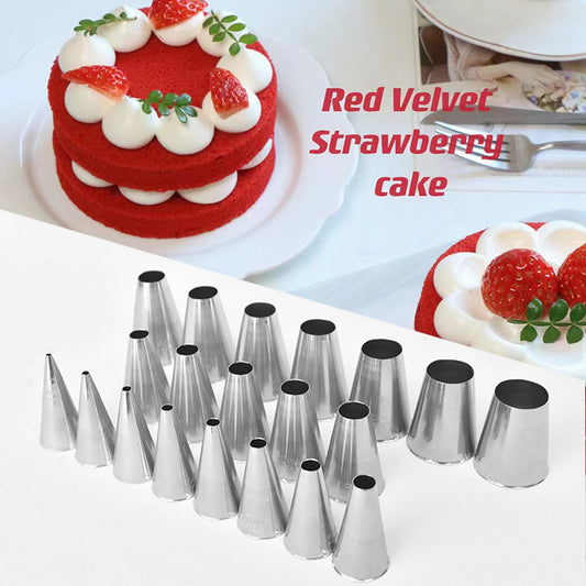 Korea Icing Piping Tips Round Cake Decorating Tip Nozzle Tube