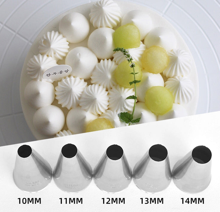 Корейские круглые наконечники для трубок, насадка для украшения торта 14 мм #13 мм # 12 мм # 11 мм # 10 мм