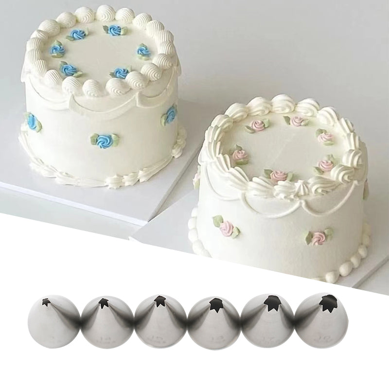 Korea Star Piping Tip Shell Icing Nozzle #13 #14 #15 #16 #17 #18 #19 ...