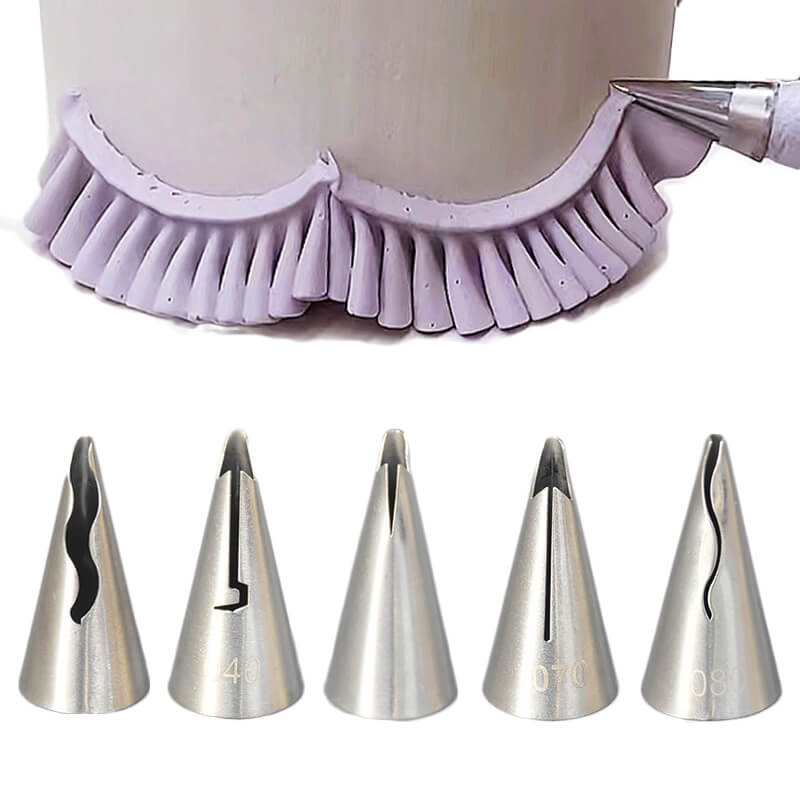 Piped Ruffles kowanii Ruffle Icing Piping Tips Nozzle Cake Decorating Tube
