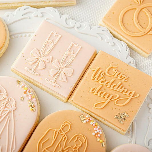kowanii Wedding Cookie Stamp Fondant Biscuit Mold Cutter