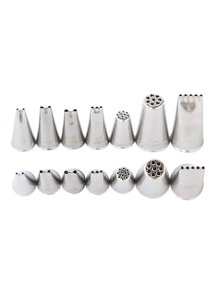 Korea Multi Open Icing Piping Tips Decorating Nozzle #133 #134 #234 #89 #41 #42 #43