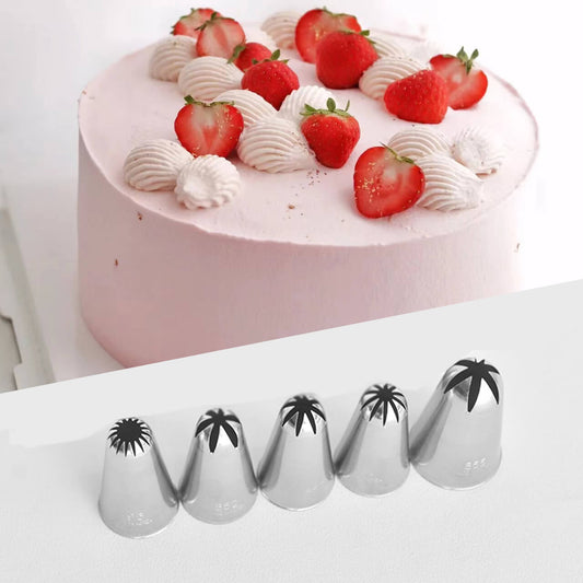 korea Closed Star Piping Tips Icing Nozzle #852 #853 #854 #855 #856 #857