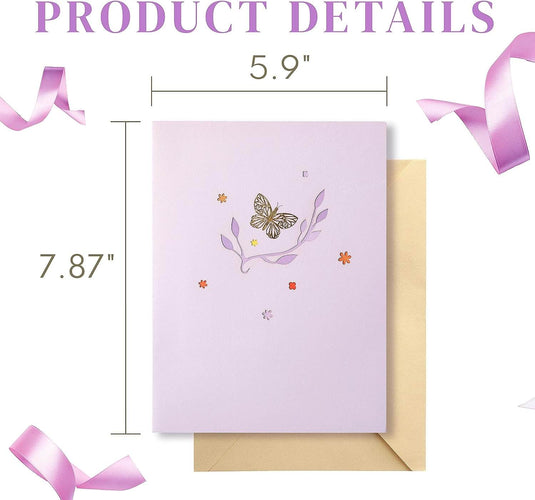 Butterfly 3D Pop Up Birthday Greeting Card