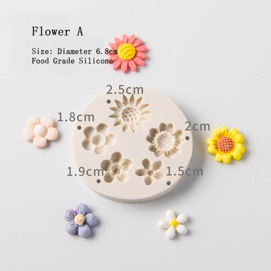 kowanii Fondant-Silikonform mit Blumenblättern