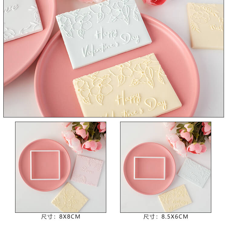 Valentine's Day Cookie Stamps Cutter Fondant Biscuit Mold
