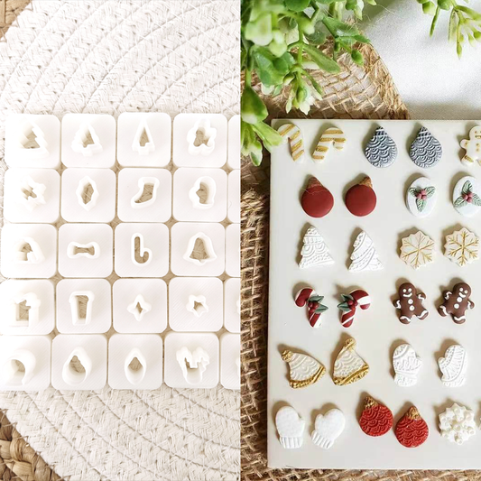 kowanii Christmas Cookie Mold Fondant Biscuit Cutter Mini 10mm