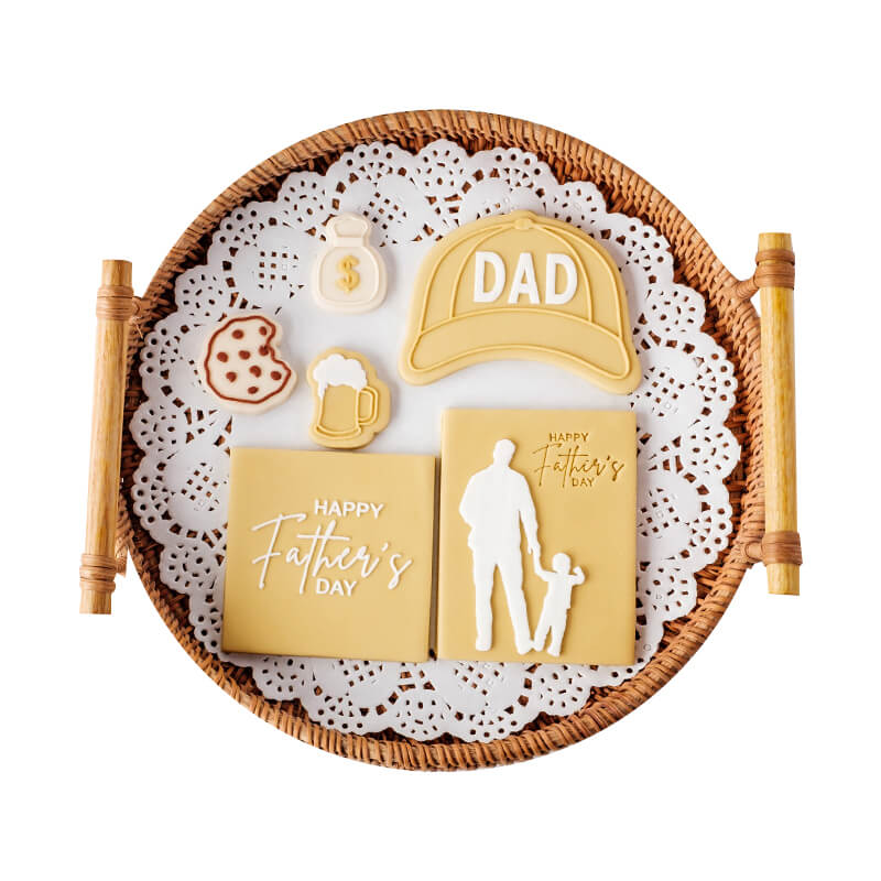 Father's Day Cookie Stamp Cutter Fondant Biscuit Mold