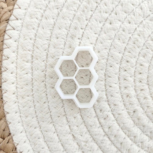 kowanii Bee Honeycomb Cookie Mold Fondant Biscuit Cutter Stamp
